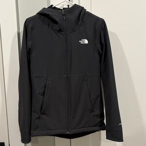 The North Face Black Full-Zip Soft Shell Hoodie